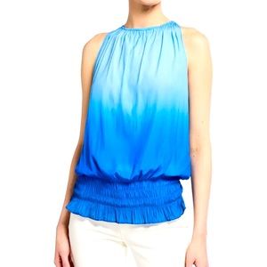 Ramy Brook Lauren Top Ombre Blue size Lg